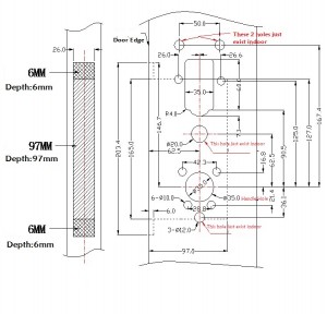 Hotel Card Lock EK-9206-J Open Hole