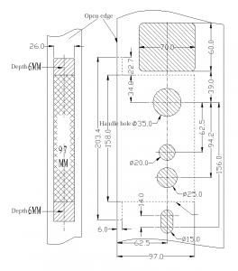 Installation Specification of EK801 2S Mortise