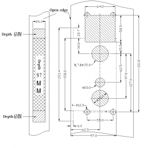 Installation Specification of Hotel Card Lock EK-5102